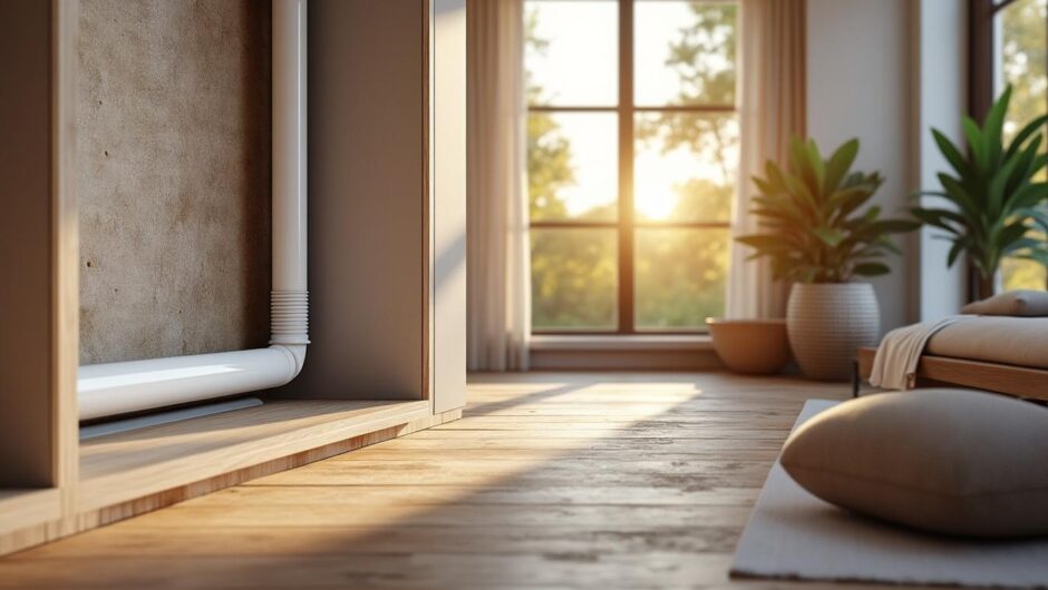 Cacher un tuyau chauffage : idées créatives pour un intérieur élégant