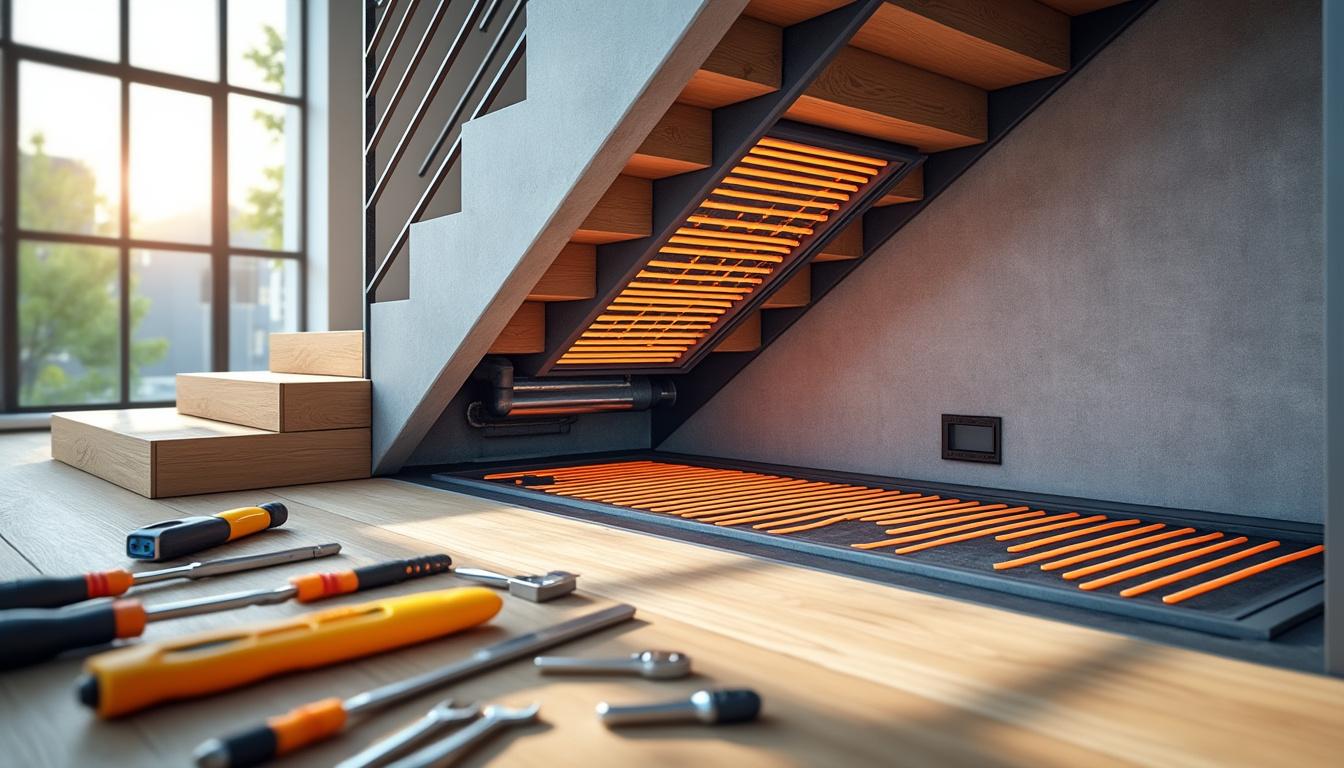 apprenez à installer un chauffage sous un escalier pour maximiser l'espace et améliorer le confort de votre maison grâce à nos conseils pratiques et faciles à suivre.