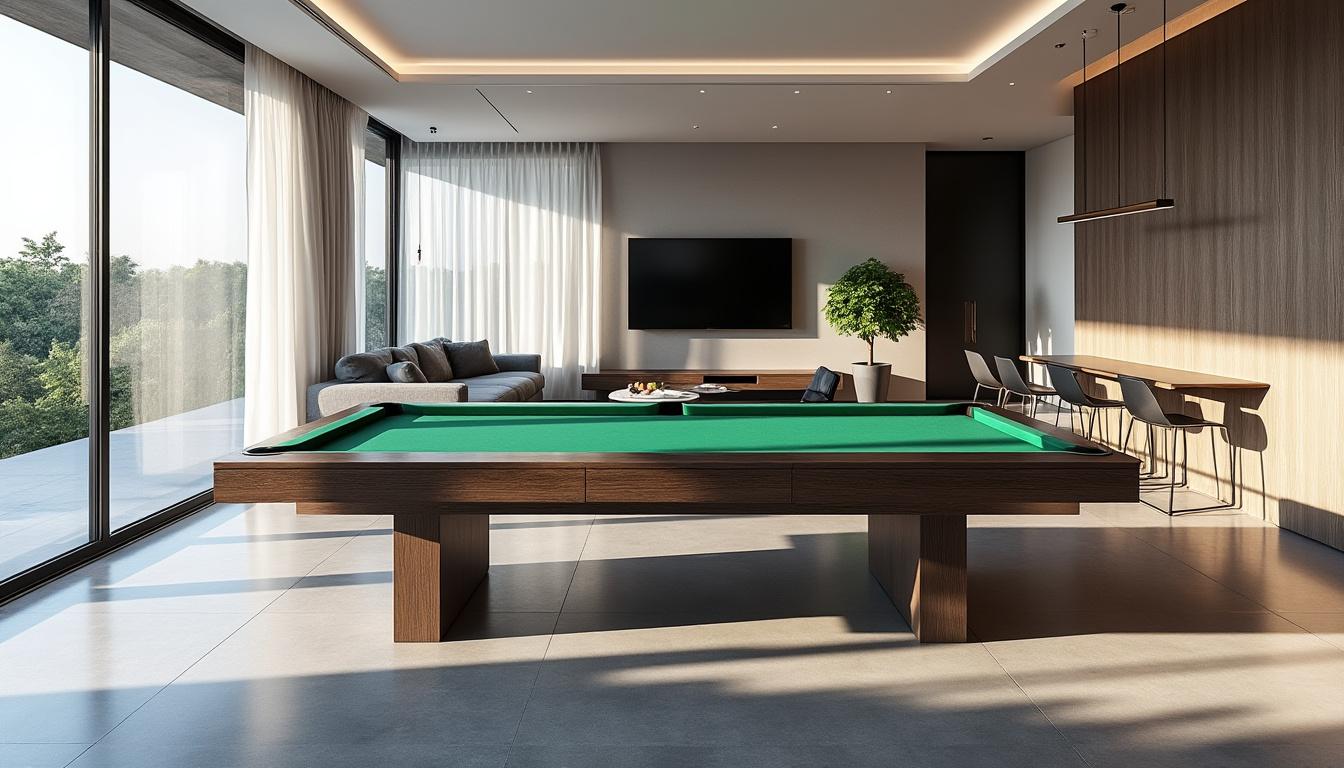 découvrez comment optimiser votre espace grâce à un chauffage ardoise élégant et contemporain, idéal pour une ambiance chaleureuse et design dans votre salle de billard.