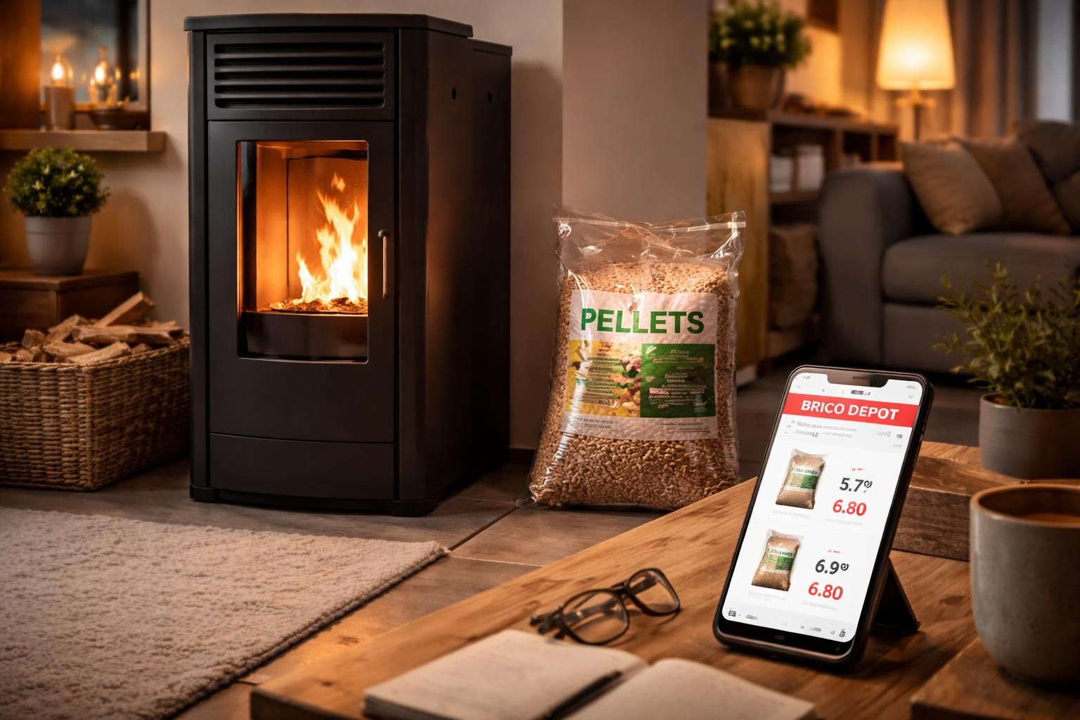 découvrez les prix des pellets chez brico dépôt avant d'installer votre poêle à bois et assurez-vous de faire le meilleur choix pour votre chauffage.