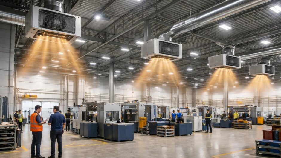 Les avantages du chauffage industriel soufflant pour les grandes surfaces