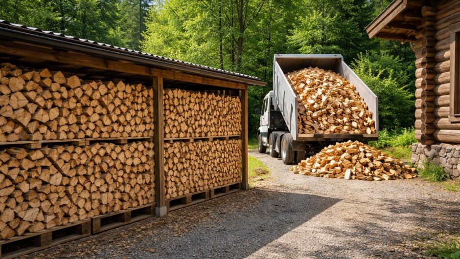 Optimisez votre espace de stockage avec du bois de chauffage par camion complet